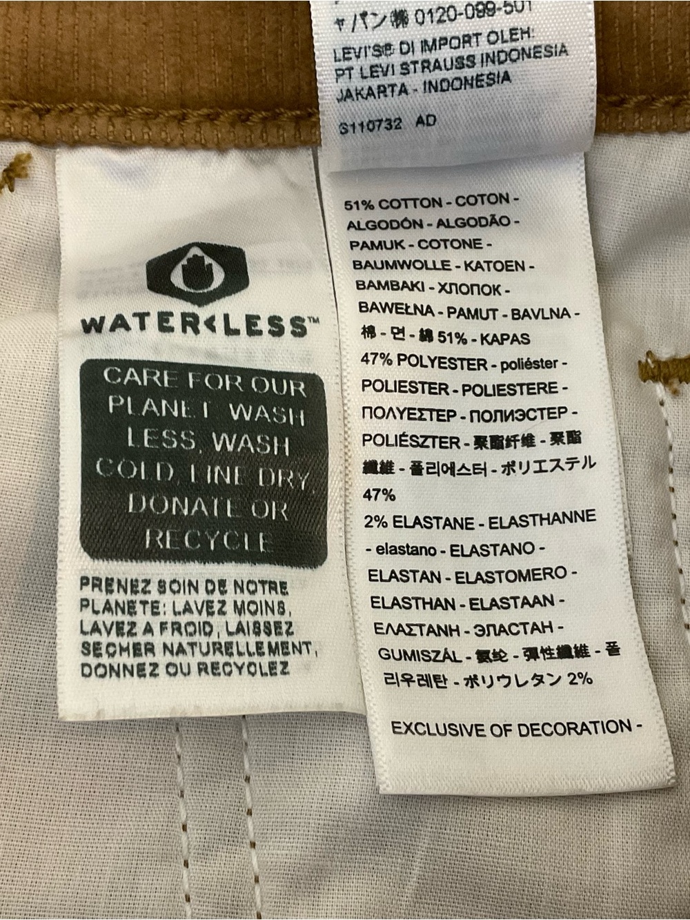 Levi’s Ribcage Straight Ankle Corduroy Pants 26 - Picture 12 of 13